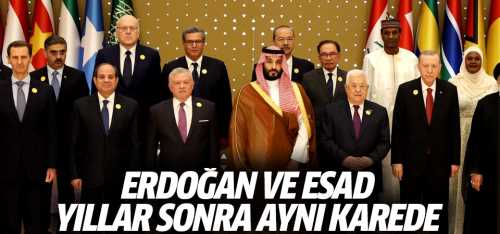 Erdoğan ve Esad yıllar sonra aynı karede