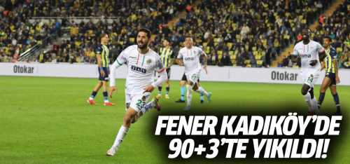 Fener Kadıköy'de 90+3'te yıkıldı! 2-1