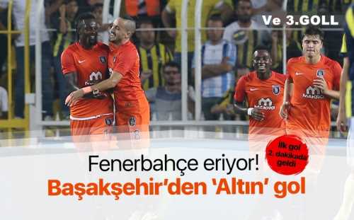 Fenerbahçe-Başakşehir maç sonucu: 2-3