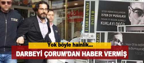 FETÖ'nün yerel sesi Çorum Manşet Gazetesi