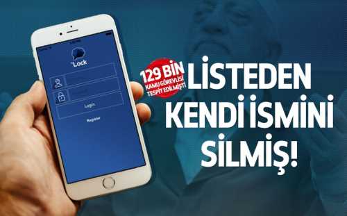 Fetö'nün Zabıt katibi, Bylock listesinden adını silmiş 