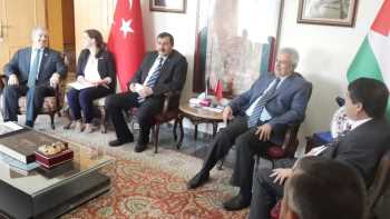 FİLİSTİN BÜYÜK ELÇİLİĞİNE TAZİYE ZİYARETİ