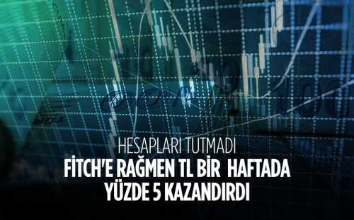 Fitch'e rağmen TL bir haftada yüzde 5 kazandırdı