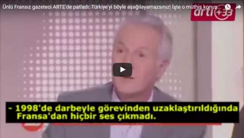 FRANSIZ GAZETECİ O ELEŞTİRİLERE KARŞI PATLADI