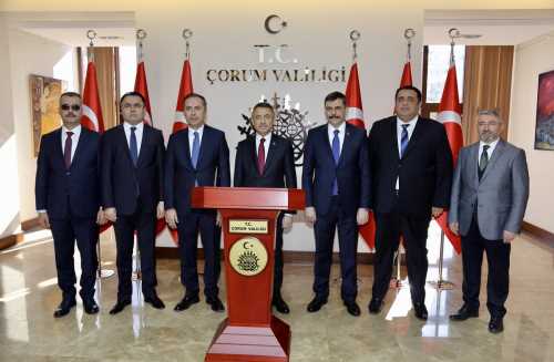 Fuat Oktay, Çorum Valiliği’ni ziyaret etti