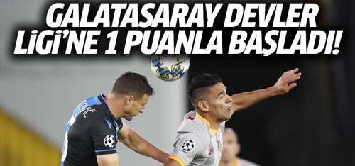 Galatasaray, 'Devler Ligi'ne bir puanla başladı