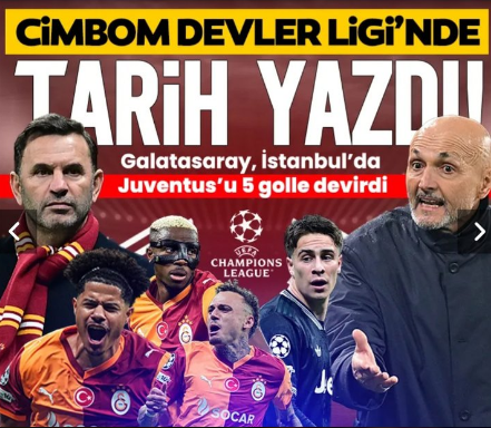 Galatasaray - Juventus’u 5-2 Mağlup Etti