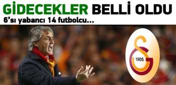 Galatasaray'da gidecekler belli oldu