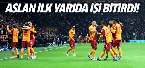  Galatasaray evinde Beşiktaş'ı 2-1 yendi