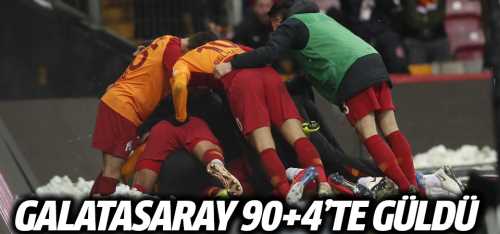Galatasaray'ın yüzü 90+4'te güldü!