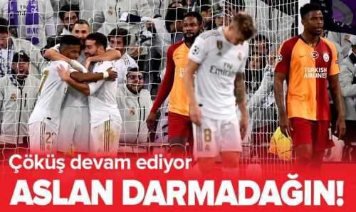 Galatasaray Madrid'e 6-0 mağlup oldu
