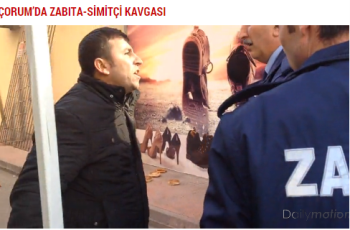 GAZİ CADDESİNDE ZABITA - SİMİTÇİ  KAVGASI