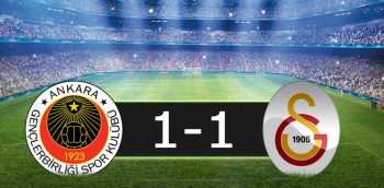 GENÇLERBİRLİĞİ: 1 GALATASARAY: 1
