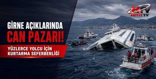 Girne Açıklarında Feribot Faciası! Taşucu'na Giden Gemi Alabora Oldu