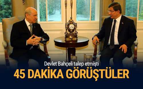 Görüşme,başbakan,davutoğlu,mhp,devlet bahçeli
