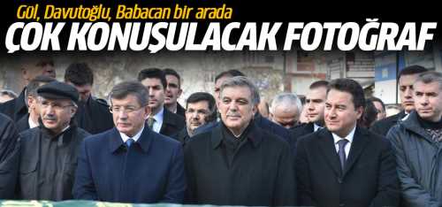 Gül, Davutoğlu, Babacan bir arada