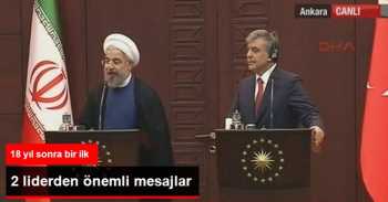 Gül ve Ruhani'den Ortak Basın Toplantısı