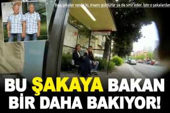 Güldüren otobüs durağı şakası! VİDEO