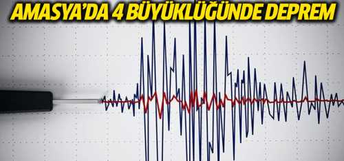 Gümüşhacıköy'de 4.0 büyüklüğünde Deprem