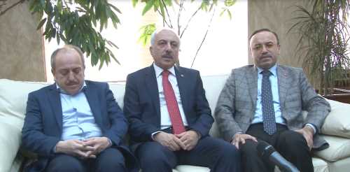 HACI TURAN BAŞKAN ZEKİ GÜLÜ ZİYARET ETTİ