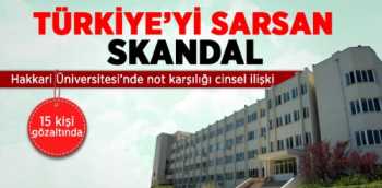 HAKKARİ'DE ÜNİVERSİTE'DE NOT KARŞILIĞI  İLİŞKİ