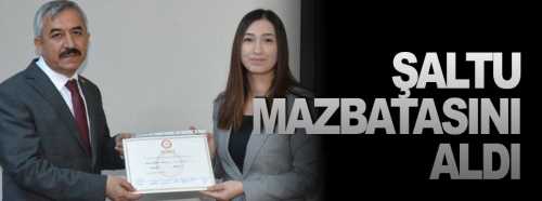 Halil İbrahim Şaltu mazbatasını aldı