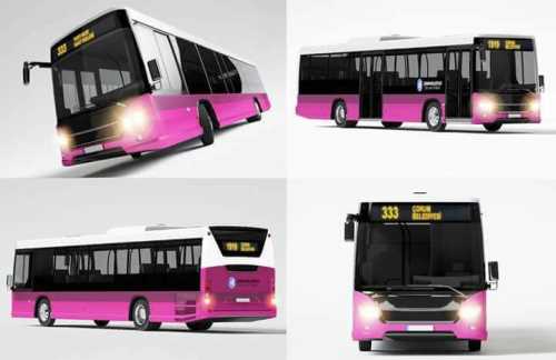 Halk Otobüslerinde  Vatandaşın Tercihi Gül Pembe