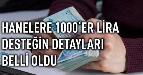 Hanelere 1000 lira yardım başvurusu şartları!