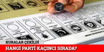 Hangi parti kaçıncı sırada?