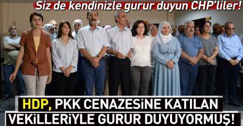 HDP, PKK cenazesine katılan vekilleriyle gururluymuş!