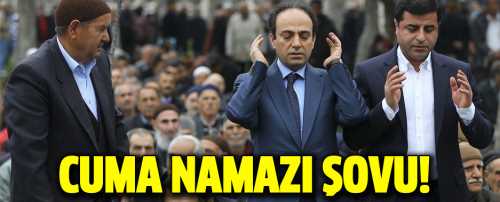 HDP Eş Başkanı Selahattin Demirtaş, HDP'lilerle birlikte, Diyarbakır'ın Yenişehir ilçesinde bulunan Sümerpark'ta cuma namazı kıldı.