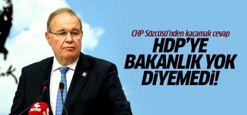 HDP isterse kritik bakanlıkları verecek misiniz?