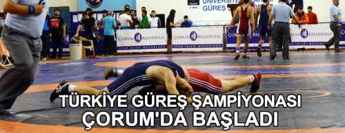 Hitit Üniversitesi ev sahipliğinde Türkiye Üniversite Sporları Federasyonu işbirliği ile gerçekleştirilen Üniversitelerarası Türkiye Güreş Şampiyonası başladı