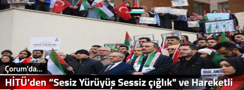 HİTÜ'den “Sesiz Yürüyüş Sessiz çığlık" ve Hareketli Resim Sergisi