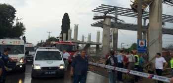 Hızlı Tren İstasyon inşaatı çöktü