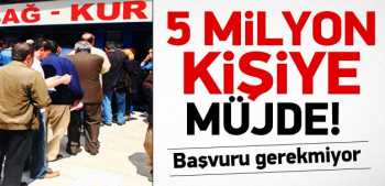 Hükümetten 5 milyon kişiye prim müjdesi