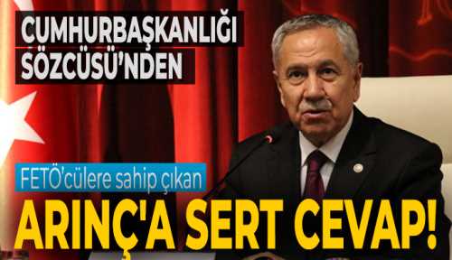 İbrahim Kalın'dan Bülent Arınç'a sert cevap!