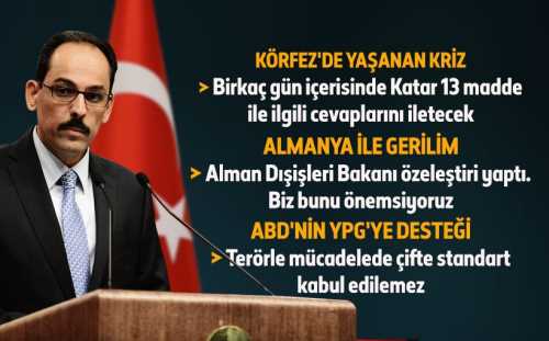 İbrahim Kalın,gündeme dair önemli açıklamalar bulundu