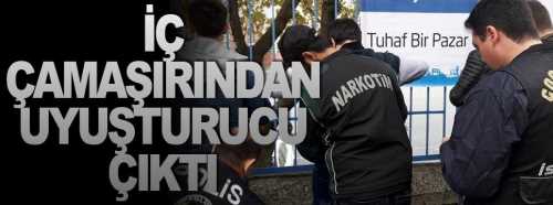  İç çamaşırından uyuşturucu çıktı