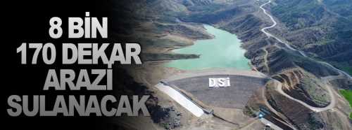 İncesu Barajı ile 8170 dekar arazi sulanacak