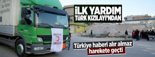 Irak'taki deprem bölgesine ilk yardım Türkiye'den