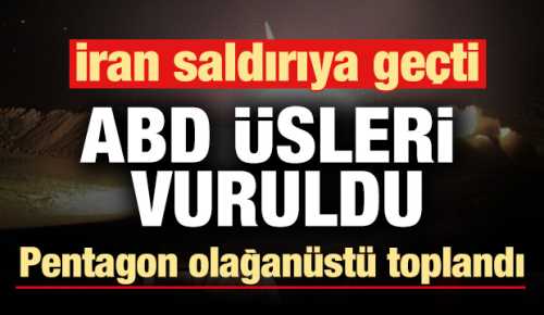 İRAN ABD'nin Irak'taki üslerini füzeyle vurdu