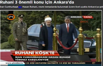 İran Cumhurbaşkanı Ankara'da