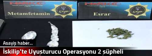 İskilip'te Uyuşturucu Operasyonu 2 şüpheli tutuklanarak cezaevine gönderildi