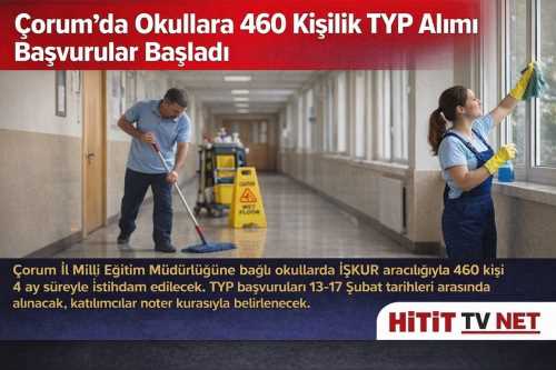 İŞKUR’dan Çorum’da 460 Kişiye 4 Ay İş Fırsatı