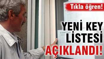 İsminiz olabilir:Yeni KEY listesi açıklandı!