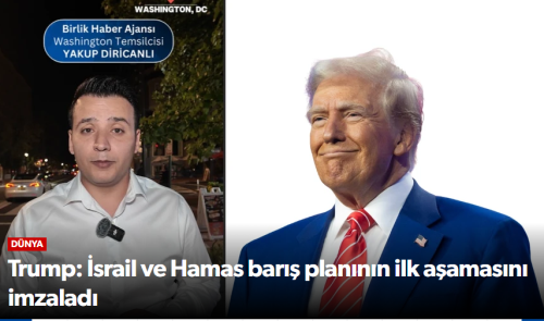 İsrail ve Hamas Barış Planının İlk Aşamasını İmzaladı