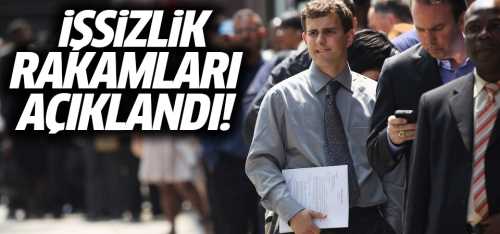 İşsizlik oranı yüzde 13.8'e yükseldi