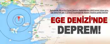 İstanbul Gökceada'da  Korkutan Deprem 6.7