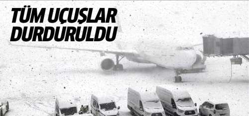 İstanbul Havalimanı'nda uçuşlar durduruldu